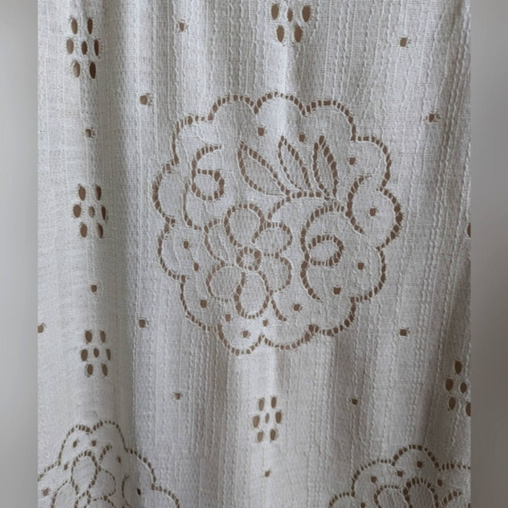 Anna Sui Boho Cream Lace Sleeveless Maxi Dress Size 6 - Picture 5 of 14